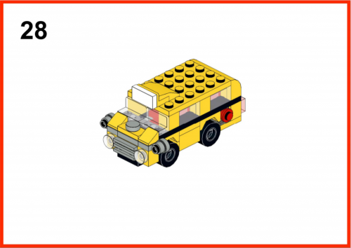 Lego Mini School Bus Instructions