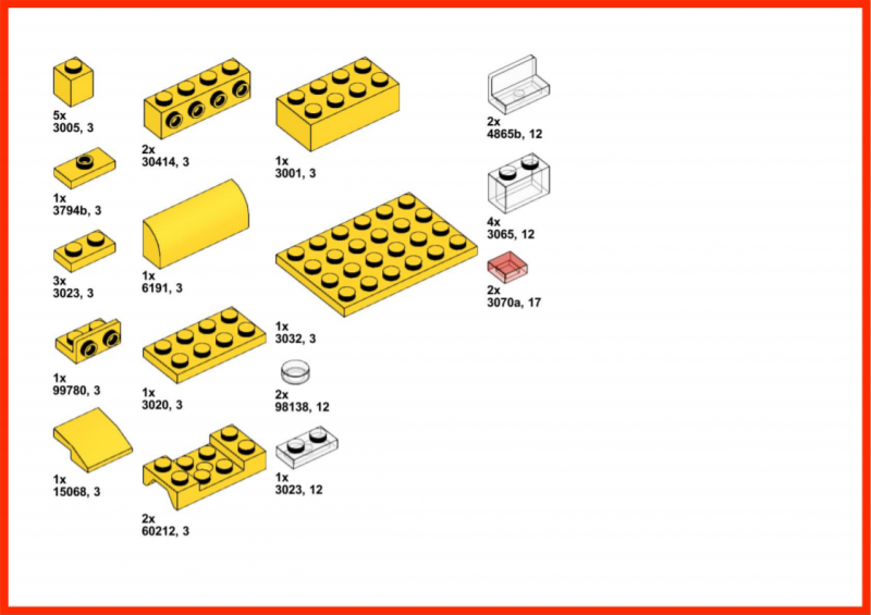 Lego Mini School Bus Instructions