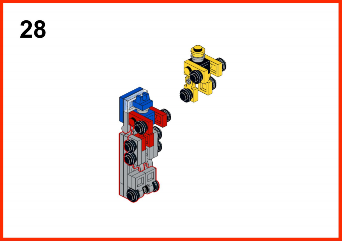 Lego Mini Transformers Bumblebee and Optimus Prime Instructions
