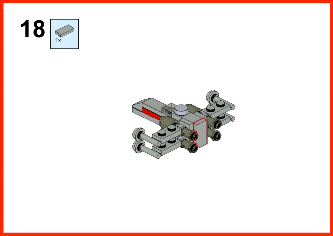 Lego Mini X-Wing Instructions